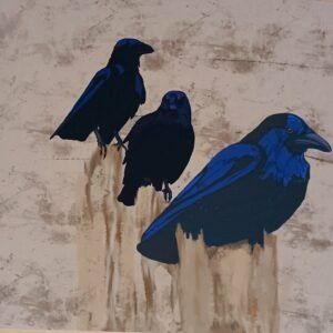 Three on a fence