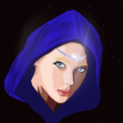Hooded Woman-Digital Art