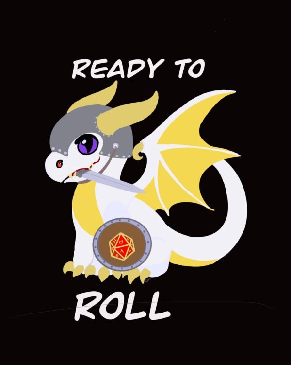 Ready to Roll Dragon-Digital Art