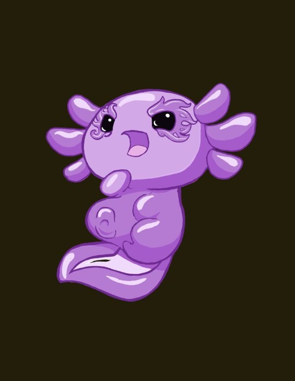 Angry Axoltl-Digital Art